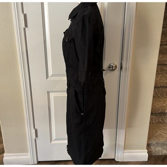 Armani Exchange Form Fitting Black Denim Like Dress in Size 2 - Picture 3 of 9